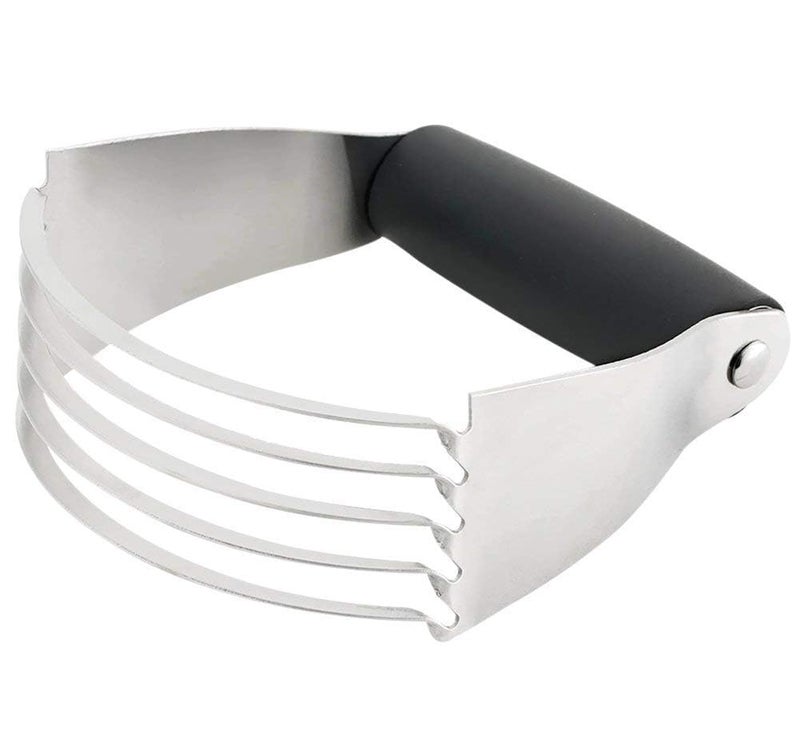 Dhairya Dhairya Dough Blender Stainless Steel Pastry Cutter Multipurpose Bench Scraper Great as Dough Cutter for Pastry Butter and Pizza Dough Smooth Baking Dough Tools - Image 1