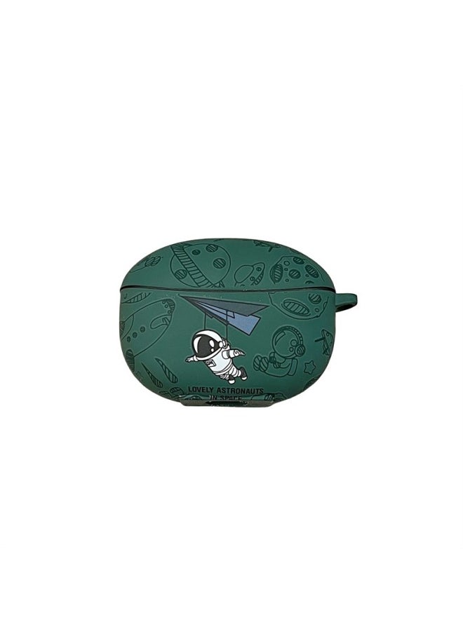 Generic - Applicable VIVO TWS3Pro/3E Wireless Bluetooth Headset Protective Case Cartoon Soft Case TWS4 Headset Case-Color:Silicone Soft Shell-green Paper Aircraft-Model:Vivo Tws 3pro (protective Case) - Image 1