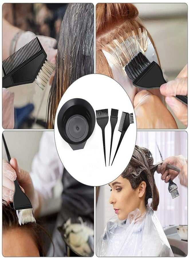 E-DUNIA Reusable Plastic Brush and Bowl, Two-Piece Dye Color Mixing Set Men's and Women's Hair Dye Set Highlting Cap with Hook and Colouring Kit for Salon and Home Usage - Image 2
