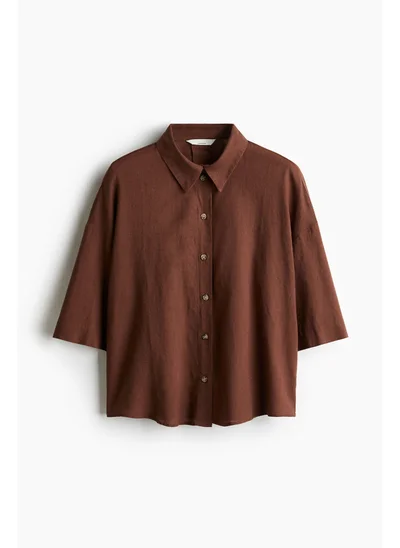 H&M Linen-blend shirt