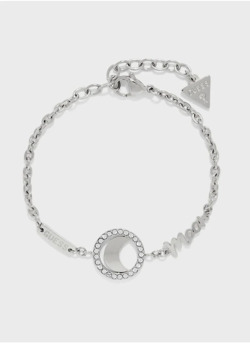 GUESS Moon Chain Detailed Bracelet