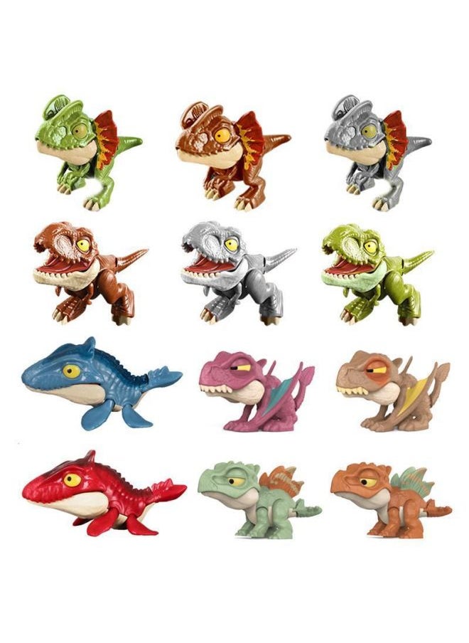 null - Pressing Dinosaur Toy Boy Online Popular Finger-biting Tyrannosaurus Children Reducing Decompression Trick Simulation Gadget-Color:Green Raptor [unpackaged]] - Image 1