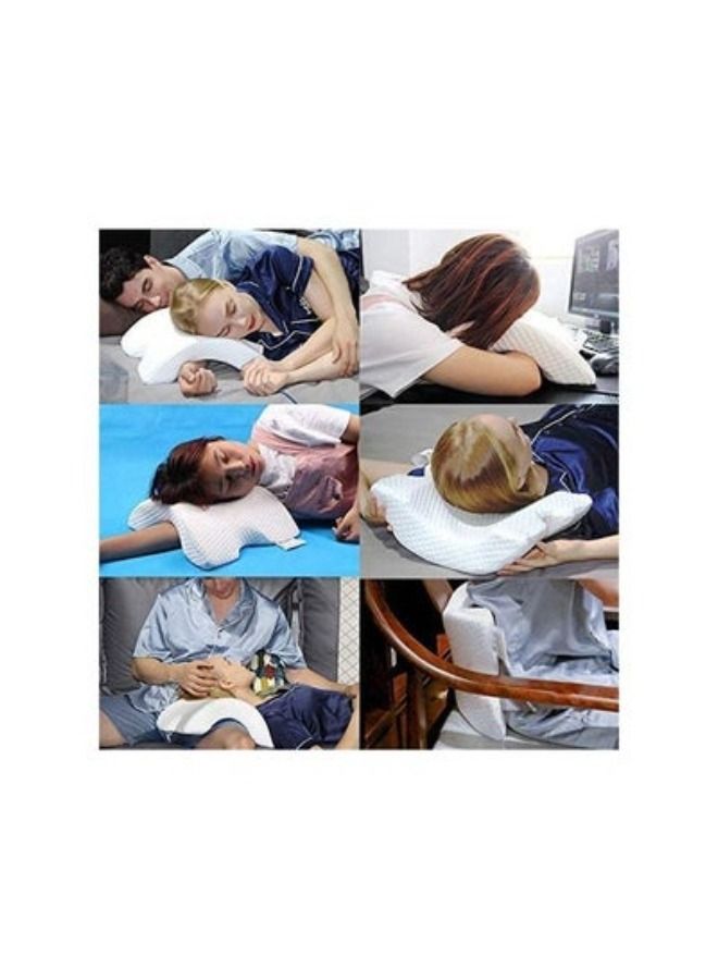 Memory Foam Arched Pillow  Romantic Couple Sleeping Pillow Slow Rebound Pressure Anti-Hand Anti Snore - Image 3