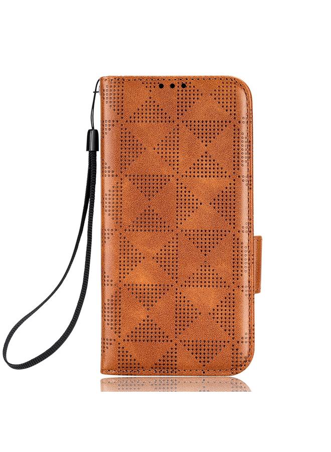 S-TOP Case For Motorola Moto G32 Symmetrical Triangle Leather Phone Case - Image 2