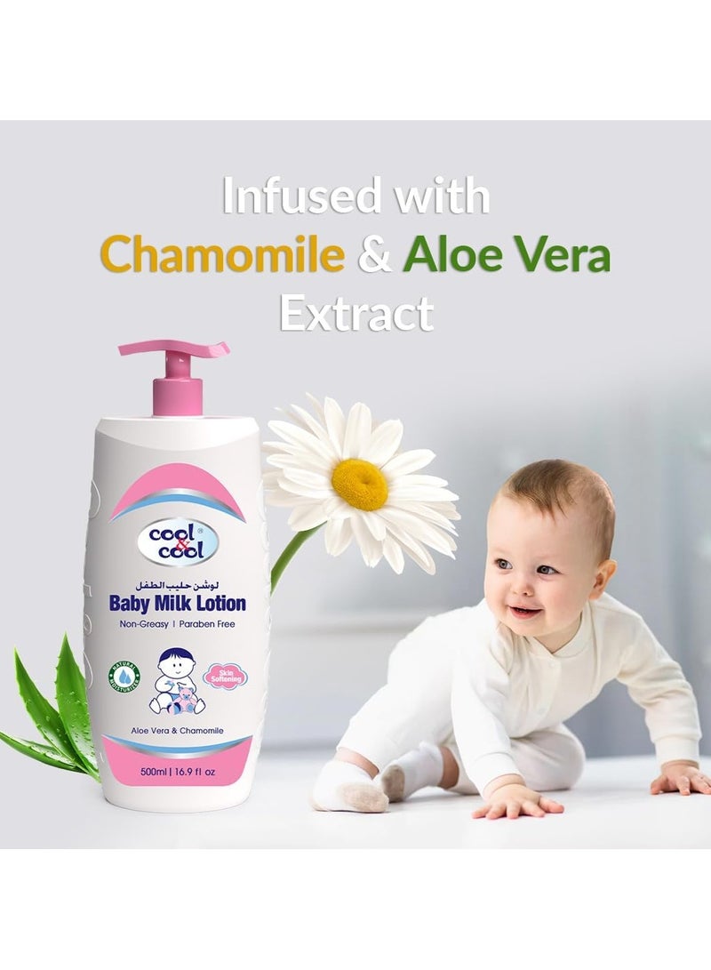 Cool & Cool Baby Milk Lotion 2 x 500ml - Image 3