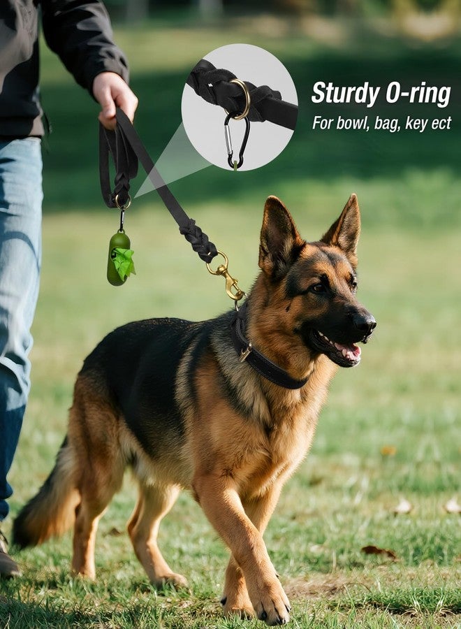 Joytale Leather Dog Leash, Strong Heavy Duty Genuine Cowhide with Brass Hook, Soft and Comfortable Leather Training Leash for Large Medium Small Dogs（Black, 4ft×3/4''） - Image 5