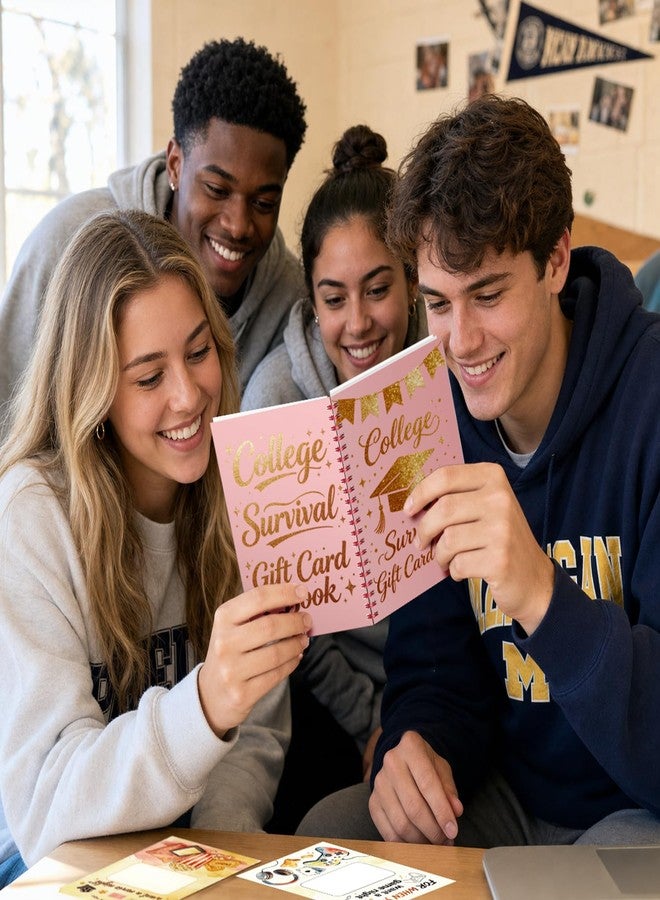 كتيب بطاقات هدايا التخرج لعام 2026، مقاس 7.9 × 5.5 بوصة، كتيب من 25 صفحة لحفظ النقود مع 25 كيسًا شفافًا وملصقات منقطة، هدايا تخرج بألوان مائية لطالبات المرحلة الثانوية والجامعية (وردي) - Image 4