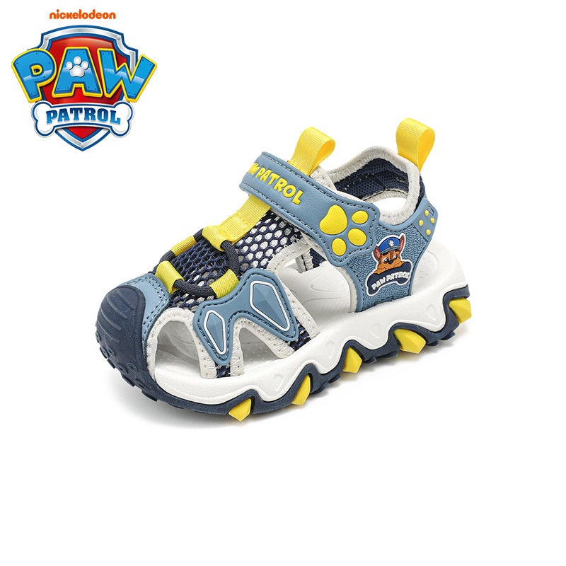 Paw Patrol 2025 Summer Sandals For Boys And Girls Princess Style Beach Shoes Lightweight Soft Sole Plaid Anti-Kick Toe Protection Baby - Image 1