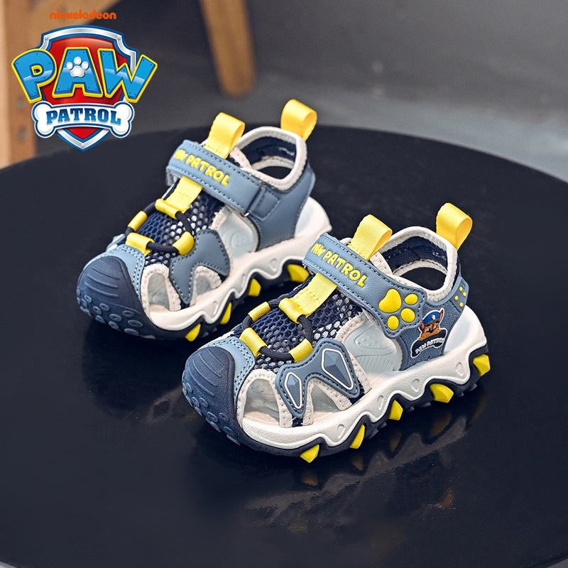 Paw Patrol 2025 Summer Sandals For Boys And Girls Princess Style Beach Shoes Lightweight Soft Sole Plaid Anti-Kick Toe Protection Baby - Image 4