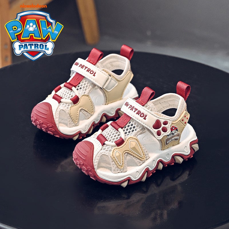 Paw Patrol 2025 Summer Sandals For Boys And Girls Princess Style Beach Shoes Lightweight Soft Sole Plaid Anti-Kick Toe Protection Baby - Image 3