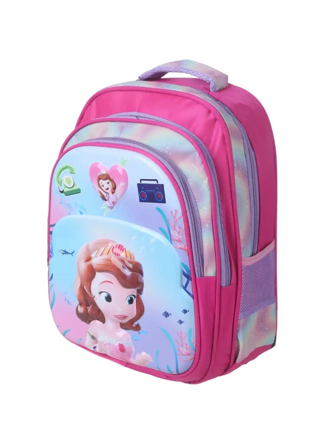 شنطة مدرسية ميكروفيبر للاطفال، 16 بوصة، 3 سوستة - Image 2