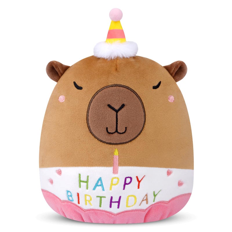 Prewplam Capybara Plush - 8inch Birthday Stuffed Animal Capybara Plush Pillows Toys, Birthday Gifts Party Decoration for Kids Girls & Boys - Image 1