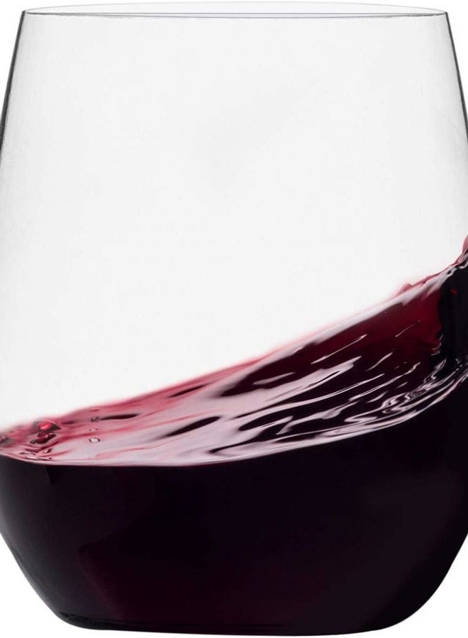 Munfix Plastic Stemless Wine Glasses 48 Pack, Disposable 12 Oz Clear Plastic Wine Cups Shatterproof Recyclable and BPA-Free - Image 1