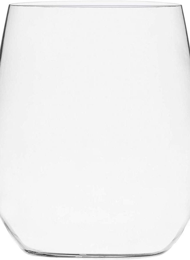 Munfix Plastic Stemless Wine Glasses 48 Pack, Disposable 12 Oz Clear Plastic Wine Cups Shatterproof Recyclable and BPA-Free - Image 4