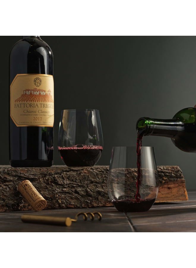 Munfix Plastic Stemless Wine Glasses 48 Pack, Disposable 12 Oz Clear Plastic Wine Cups Shatterproof Recyclable and BPA-Free - Image 5