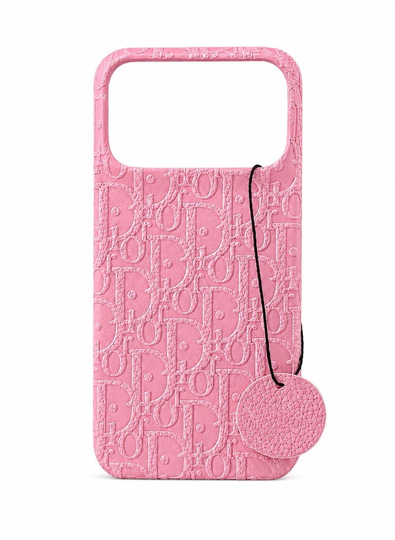 Luxury Embossed Case for iPhone 17 Pro – Pink - Image 1