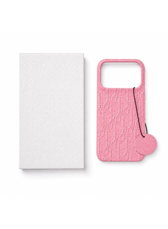 Luxury Embossed Case for iPhone 17 Pro – Pink - Image 3