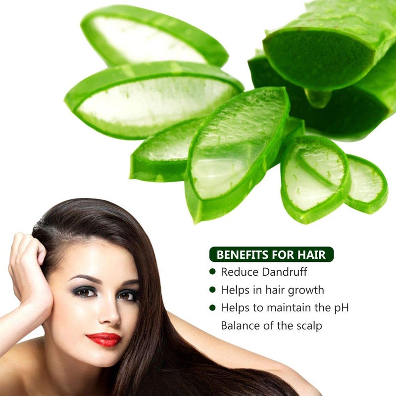 LA Organo LA Organo Pure Aloe Vera Gel From Freshly Cut Aloe Plants for Face Glow Skin Moisturizer and Hair Growth Deeply Hydrating Repairing Daily Moisturizer Aftershave Lotion 120 ml Pack of 3  - Image 3