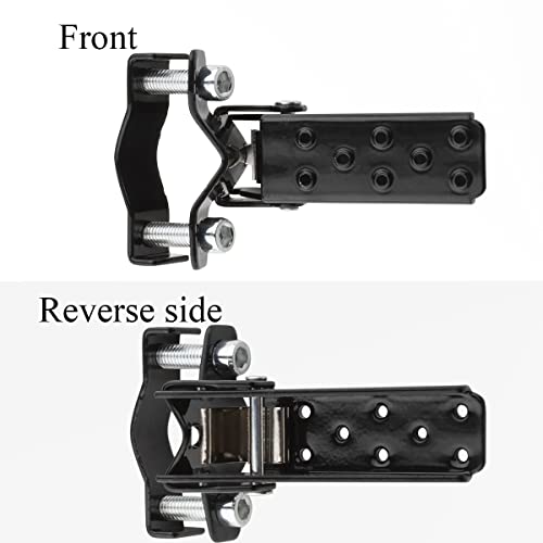 NFSpeeding A Pair Universal Foldable Foot Pedals for Motorcycle Universal Frame Clamp-On Type Folding Foot Pegs for MTB ATV Scooter Motorcycle - Image 4