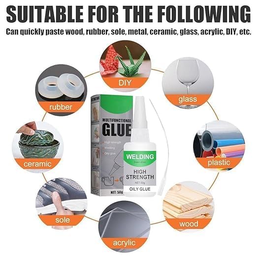 HighStrength Oily Glue for Universal Repairs Instant Super Glue for Wood Ceramic Plastic Metal Glass and More  - Image 2