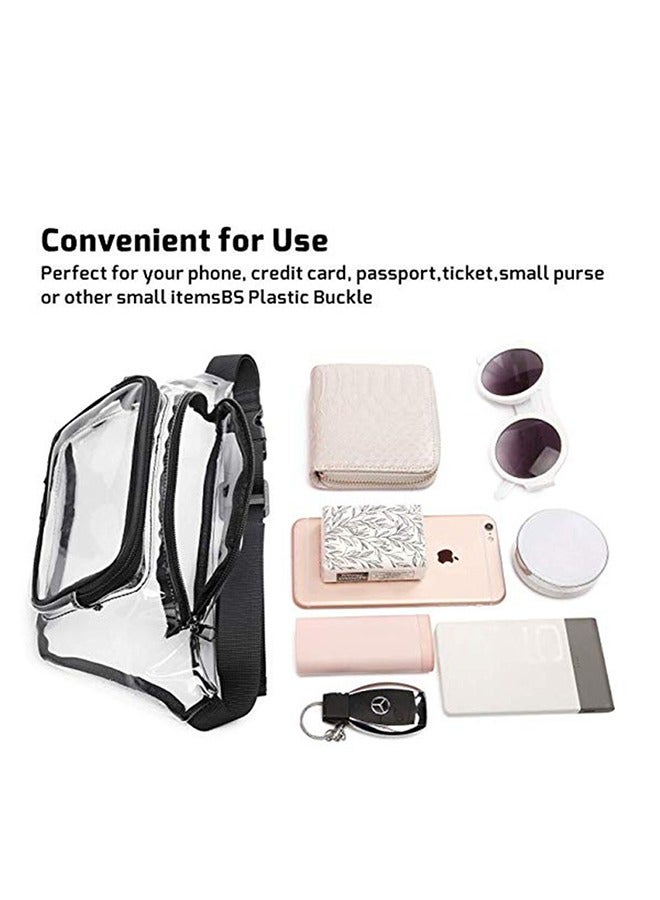 GROIC Clear Pocket Pack, Multifunctional Waterproof Transparent Waist Bag,  Clear Bag with Adjustable Belt Bag for Work Travel Sporting Event - Image 3