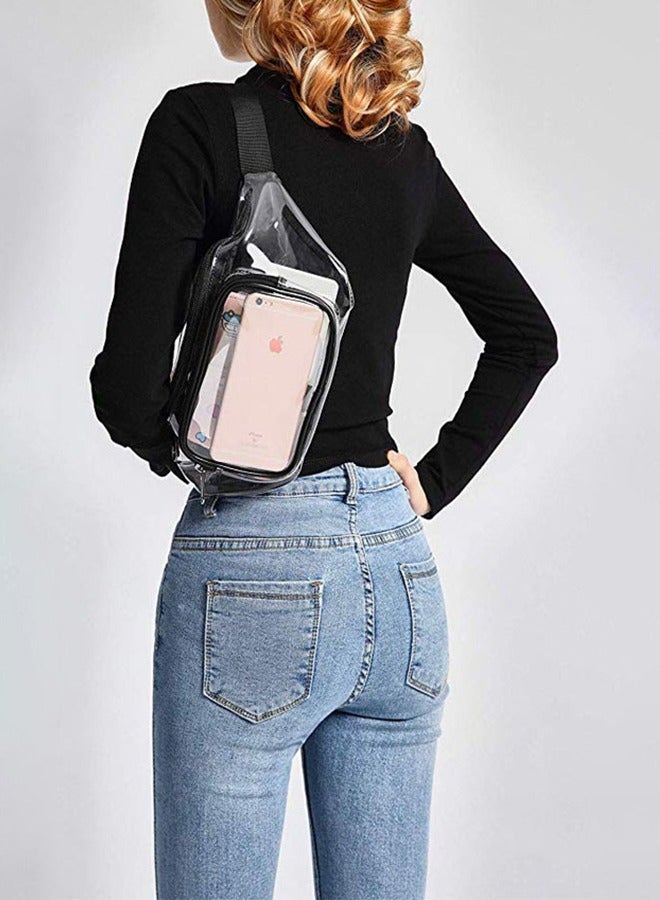 GROIC Clear Pocket Pack, Multifunctional Waterproof Transparent Waist Bag,  Clear Bag with Adjustable Belt Bag for Work Travel Sporting Event - Image 5