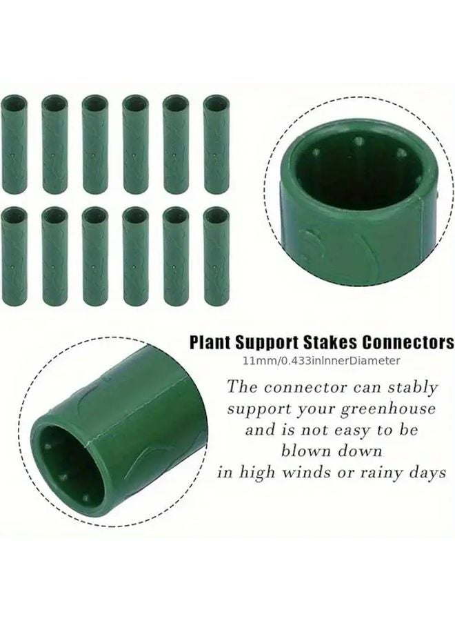15 Pcs 16mm Heavy Duty Plant Support Connectors Green Garden Clips - Image 3