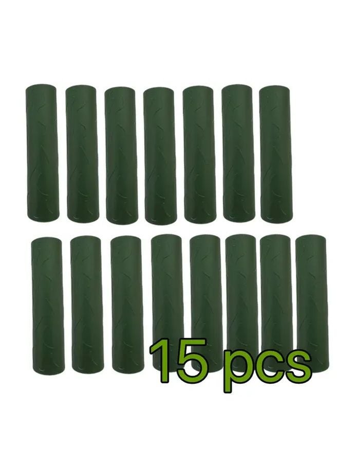 15 Pcs 16mm Heavy Duty Plant Support Connectors Green Garden Clips - Image 1