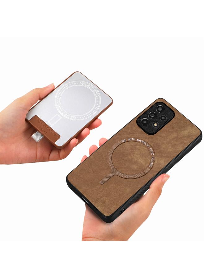 اس-توب جراب هاتف جلدي بتصميم كلاسيكي قابل للفصل مع حقيبة بطاقات مغناطيسية لهاتف Samsung Galaxy A34 5G - Image 4