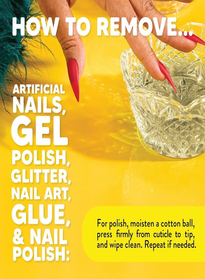 Onyx Professional 100% Pure Acetone Nail Polish Remover Kit with 7 inch Nail File, 8 fl oz - Made in USA, Maximum-Strength Gel Polish Remover, Artificial & Glitter Nail Polish - Image 5