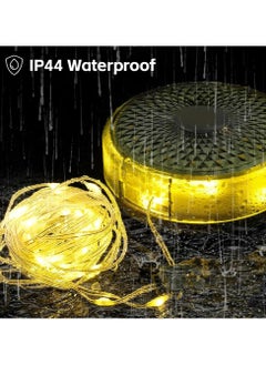 Dominy USB Rechargeable Camping String Light,LED String Lights, 2-in-1 Outdoor Camping Lantern with 8 Lighting Modes USB Rechargeable 1500mAh Battery IP67 Waterproof, Portable Tent Light for Hiking Parties Outdoor Decor (Black 26.2 Feet")  - Image 3
