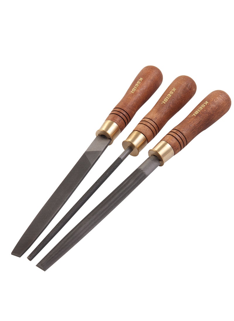 كسيبي مجموعة مبارد فولاذية Optiwood – مكونة من 3 قطع، متينة ودقيقة لتشكيل الخشب والمعادن والبلاستيك  - Image 1