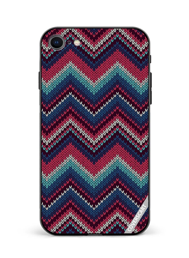 COVERSCART Protective Case Cover For Apple iPhone 8 Weaved Pattern Design Multicolour