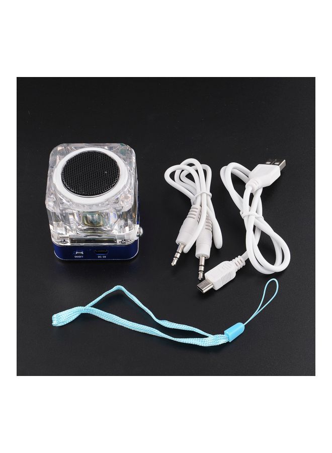 NIBEMINENT Portable Mini MP3 Player With Antenna 31561 Blue/Silver - Image 4