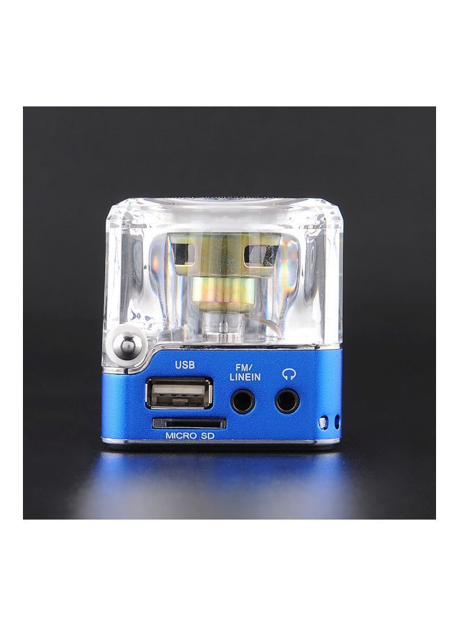 NIBEMINENT Portable Mini MP3 Player With Antenna 31561 Blue/Silver - Image 2