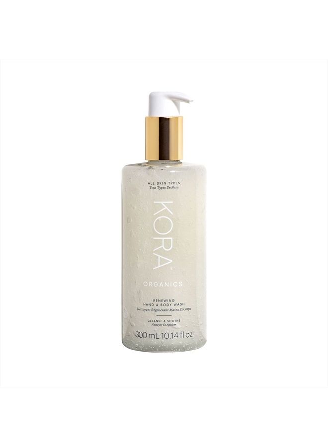 Kora Organics Renewing Hand & Body Wash | Cleanse & Moisturize | Certified Organic | Cruelty Free | 10.14 fl oz - Image 1
