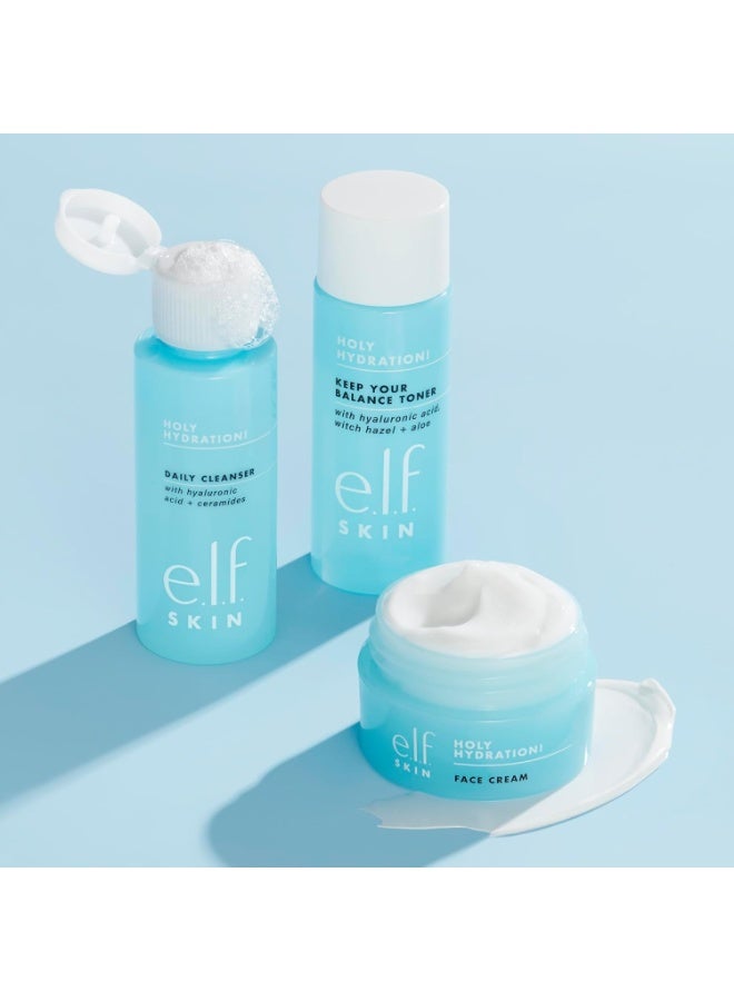 إلف مجموعة Skin Holy Hydration The Essentials Mini Kit منظف ومنشط ومرطب لبشرة متوازنة ورطبة - Image 4