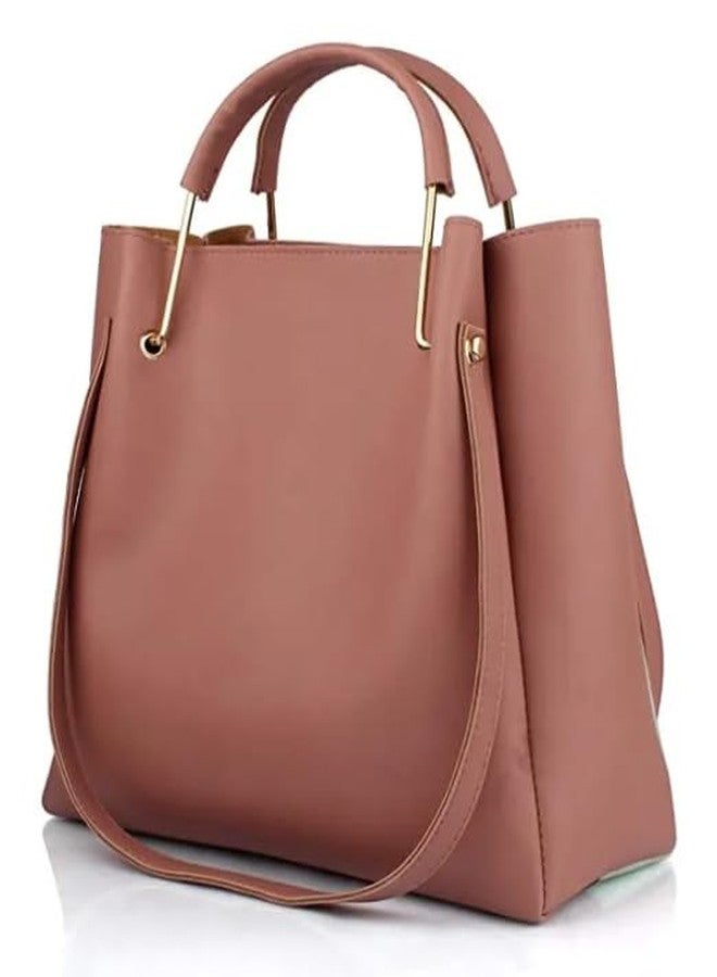 ARONPRO Women's PU Handbag Combo Stylish Shoulder Bags with Sling Bag, Set of 2 - Image 3