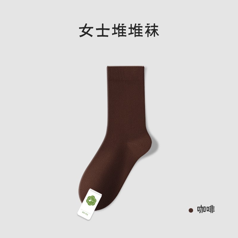 Cotton Lolita Socks Womens Summer Knee-High Coffee 