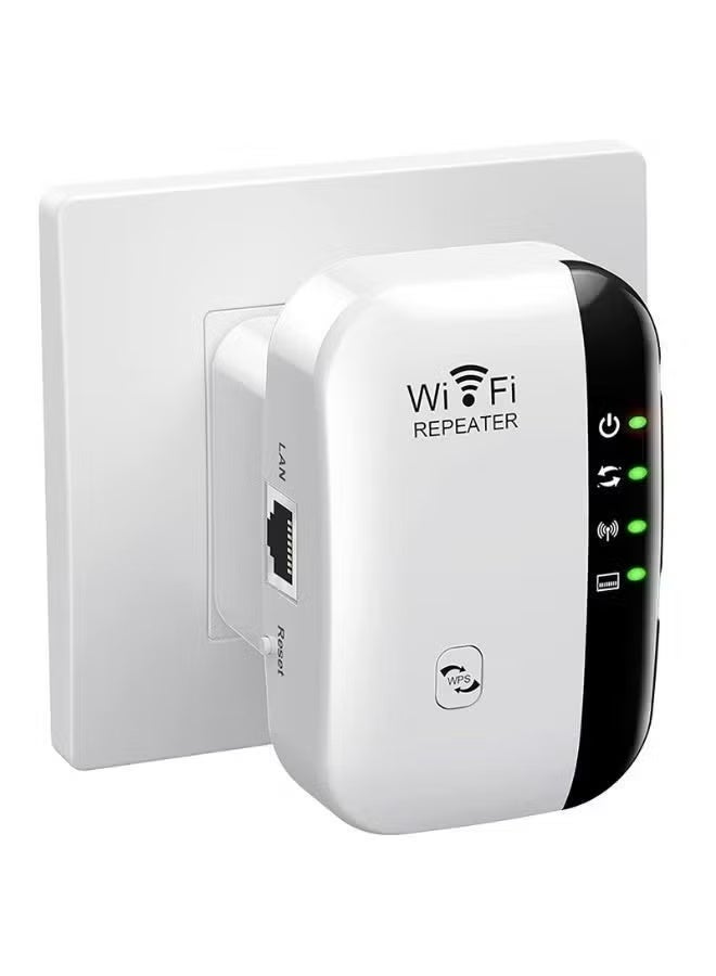 الآلة الصغيرة 300Mbps WiFi Repeater Wireless Signal Booster ، واي فاي Range Extender مع منفذ LAN ، One-Touch WPS Setup Wall Plug Internet Amplifier للمنزل والمكتب - Image 3