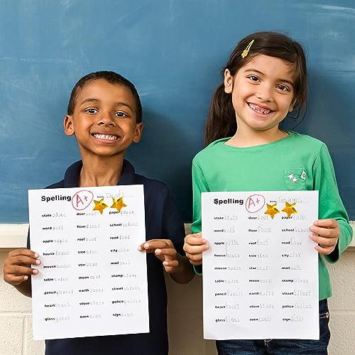 Imeepa 500 PCS Holographic Gold Star Stickers, 1 inch Self Adhesive Metallic Glitter Foil Stickers Sparkly Star Sticker Reward Behavior Chart Labels for Kids Students Teachers Supplies - Image 4