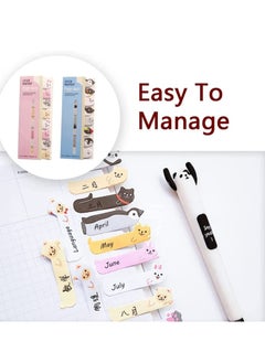 SYOSI Cute Sticky Notes Set, Self Pad, Cartoon Animals Notepaper Bright Post Stickies Colorful Super for Office, Home, School, Meeting for Writing Lists and Schedules 6 Pcs  - Image 3