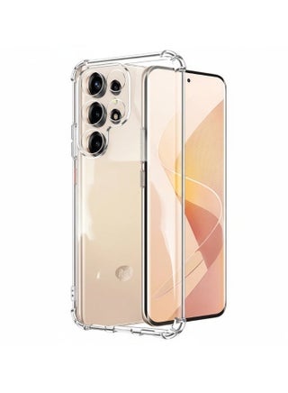 Clear Case For ITEL S26 Ultra - Thin Soft Silicone Gel Case Cover, TPU Protection Cover Transparent Soft funda, Anti-Falling Shockproof Protective Cover, Transparent - view 3
