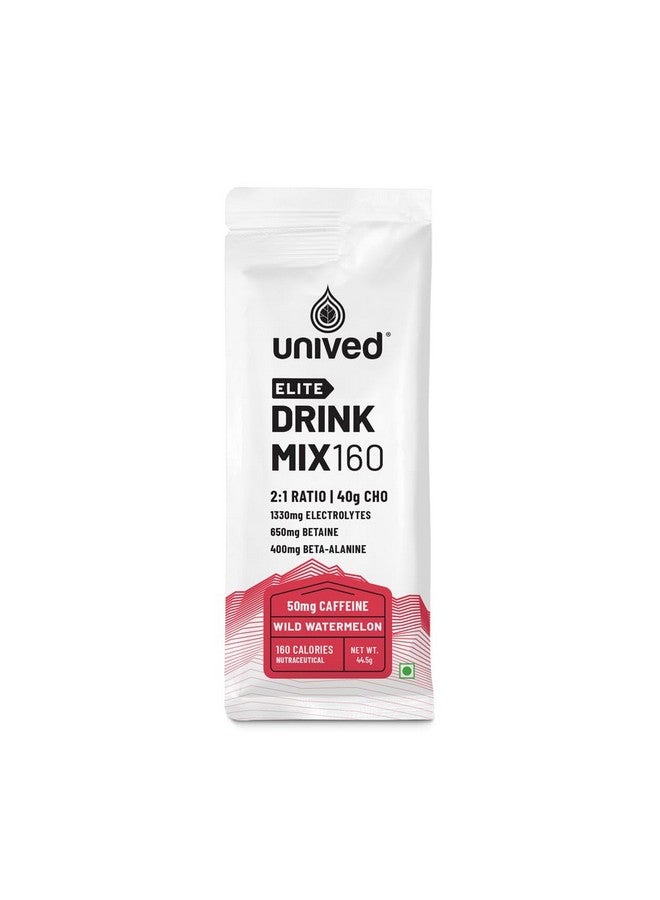 Unived Elite Drink Mix 160 | Isotonic Energy Drink | 2:1 Ratio & 40g Carbohydrates with Betaine & Beta-Alanine | Endurance Athletes Sports Drink (Wild Watermelon (50mg Caffeine), 8 Pack) - Image 1