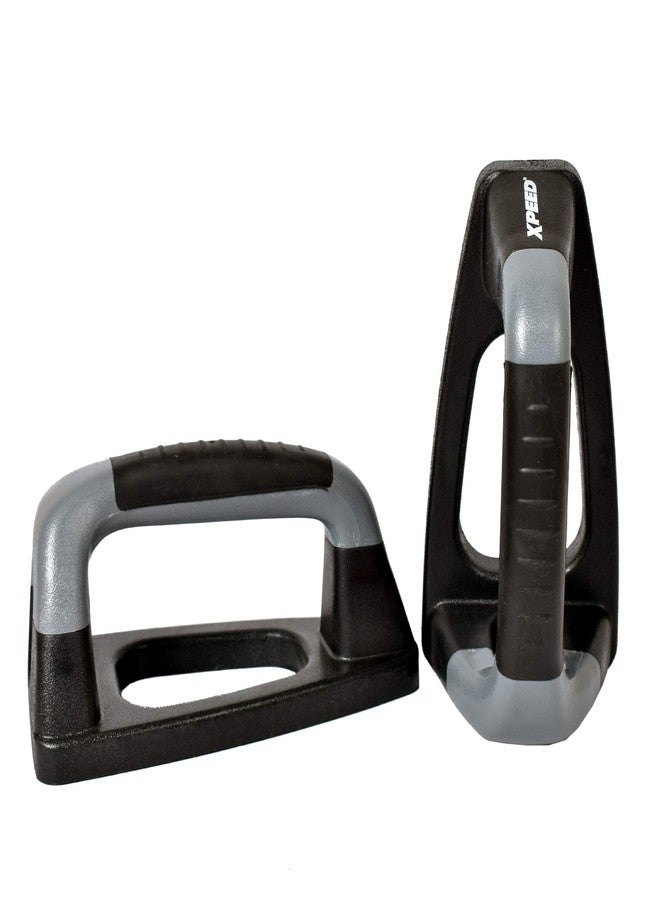 xpeed Plastic Push-Up Bar, 4-inch Height Black & Gray - Image 1