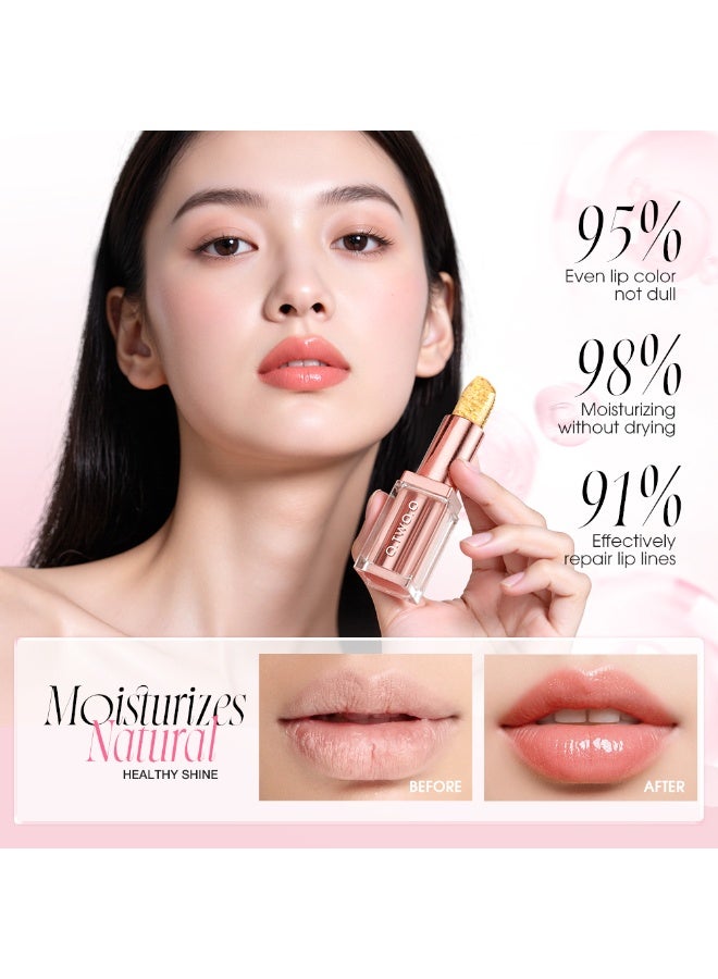 OTWOO O.TWO.O Haute Gold Foil Thermochromic Lipstick – Color-Changing Moisturizing Lip Balm (#02, MOONLIGHT) - Image 5