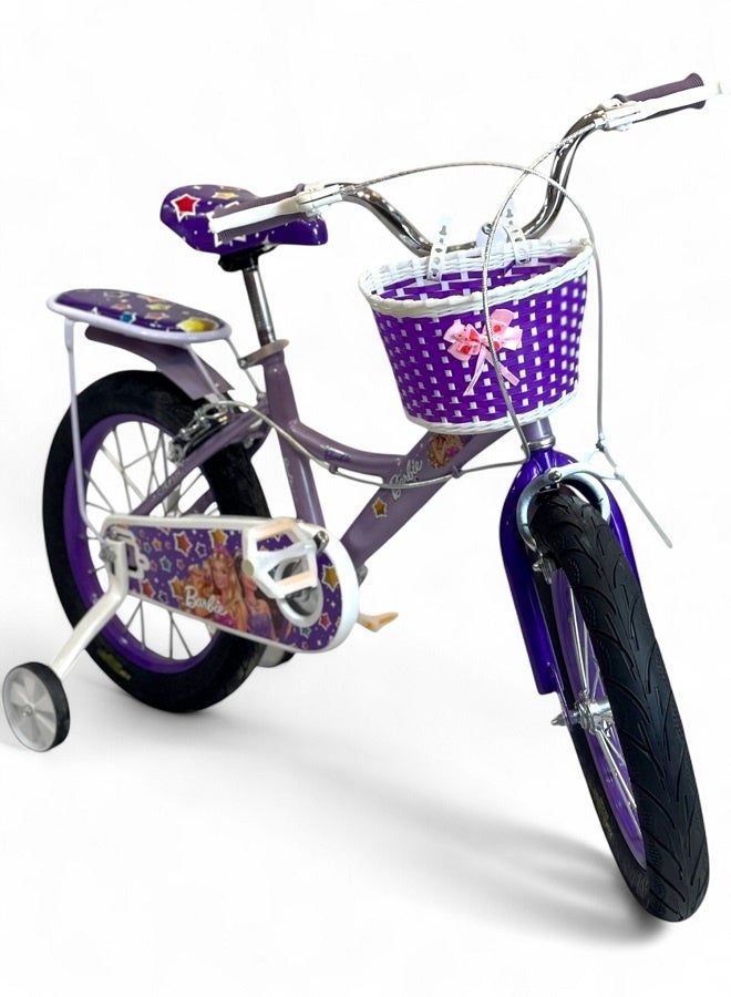 فلاش دراجة اطفال بناتي من فلاش لون موف - مقاس 16 من 5 سنوات ل 8 سنوات - الوكيل الرسمية في مصر المنتج GTG TOYS - Image 1