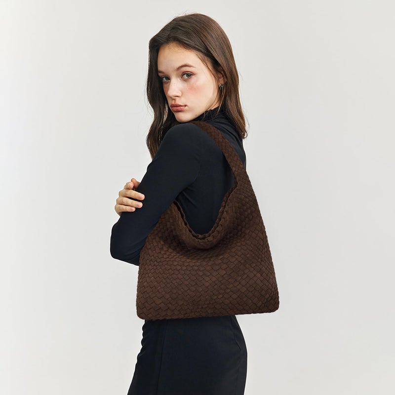Queenoris Fashion Hobo Bags for Women Top-handle Shoulder Bag Vegan Leather Purses Soft Summer Tote Bag - Image 2