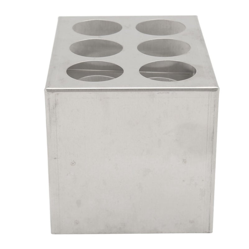 Metal Test Tube Rack 6 Holes 1.18in Strong 3 Tiers Stainless Steel Centrifuge Tube Holder for Laboratory School - Image 2