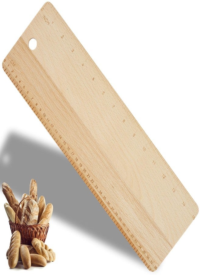 Abizarch 15 Inch Bread Transfer Peel Beech,French Bread Flipping Board Hanging Bread Peels, Bakeware for French Bread Baking(Wood color) - Image 1